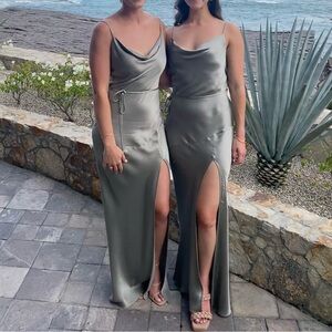 Shona Joy Cowl Maxi Dress - Sage